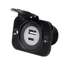 Dual USB Charger & Receptacle